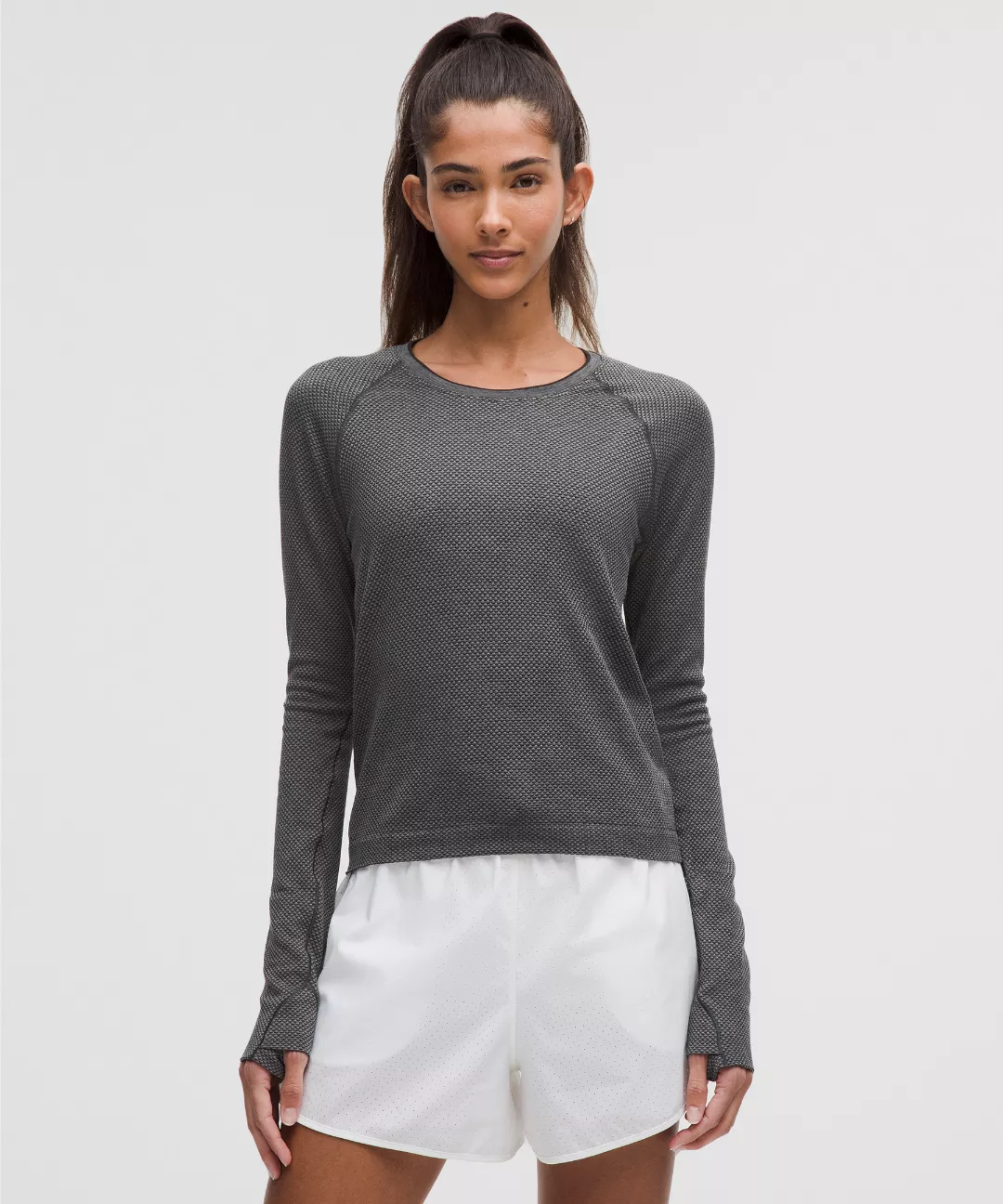 Swiftly Tech Long-Sleeve Shirt 2.0 Waist Length *Textured Knit