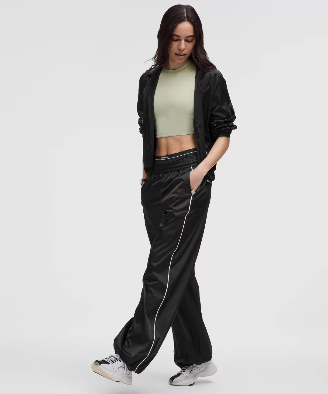 Stretch Satin Nylon Jacket