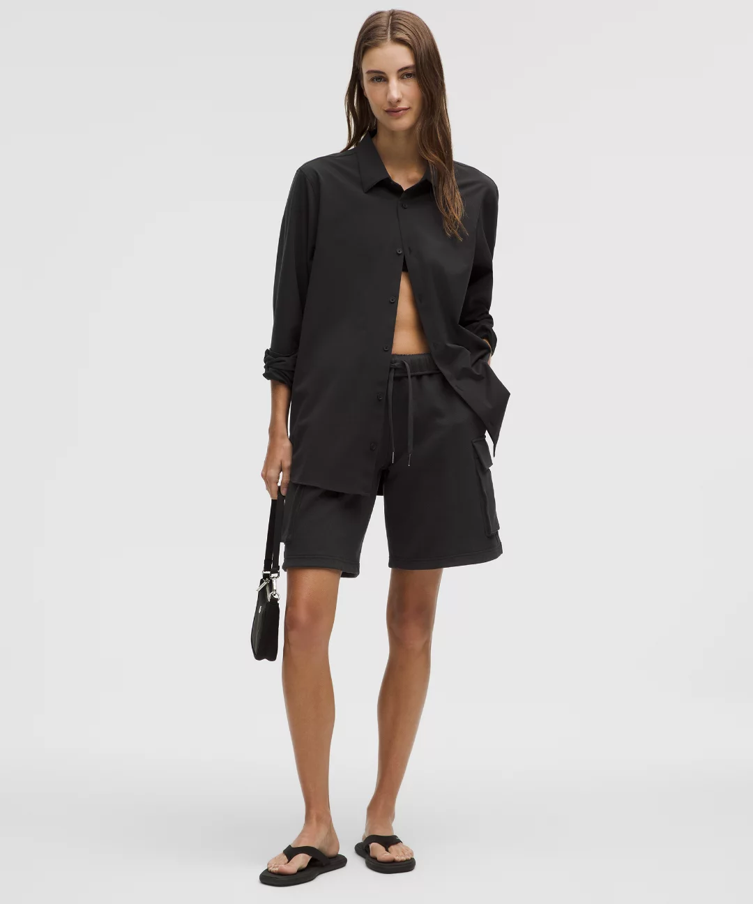 Scuba Mid-Rise Oversized Cargo Short 9"