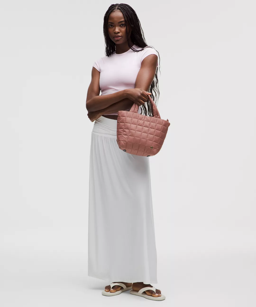 Quilted Grid Small Tote Bag 5L
