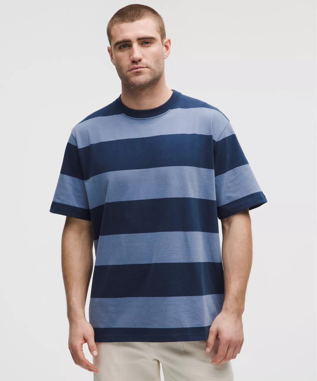 Heavyweight Cotton Jersey T-Shirt *Stripe