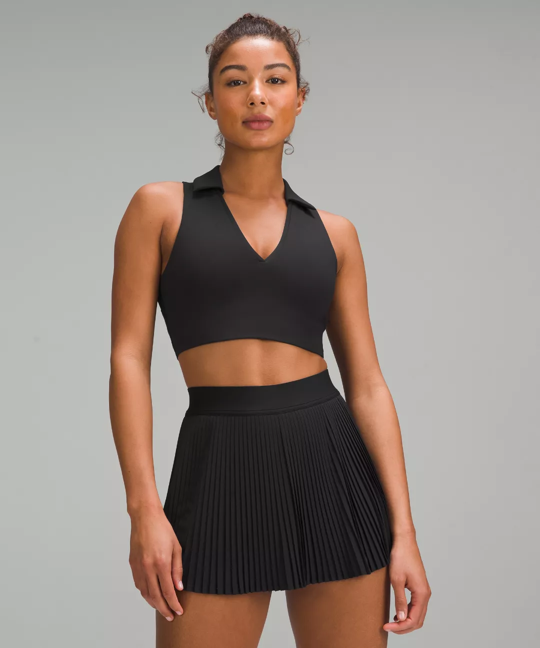 Collared Tennis Longline Bra *Medium Support, B/C Cup