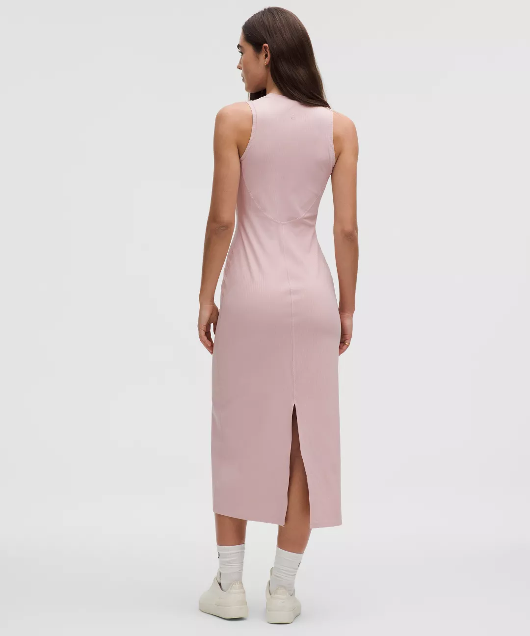 All Aligned Ribbed Midi Dress