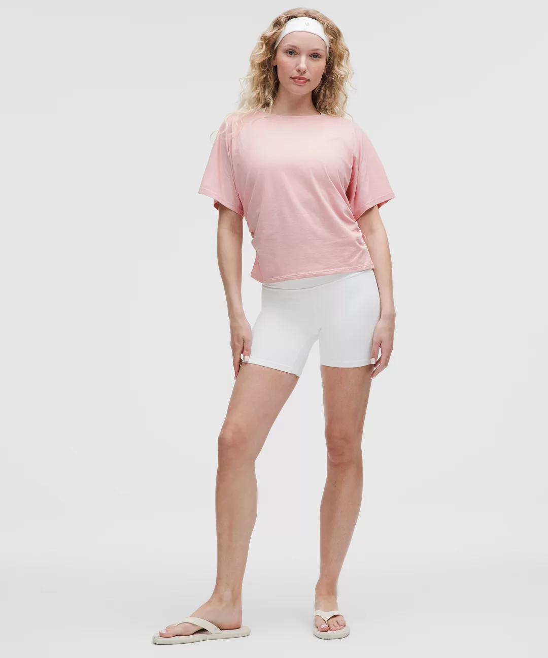 Organic Cotton Ruched-Sides T-Shirt
