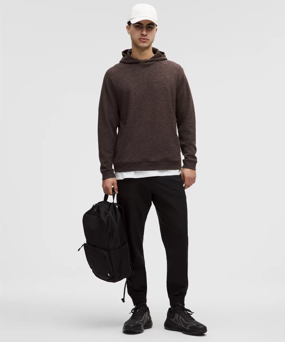 Textured Double-Knit Cotton Hoodie