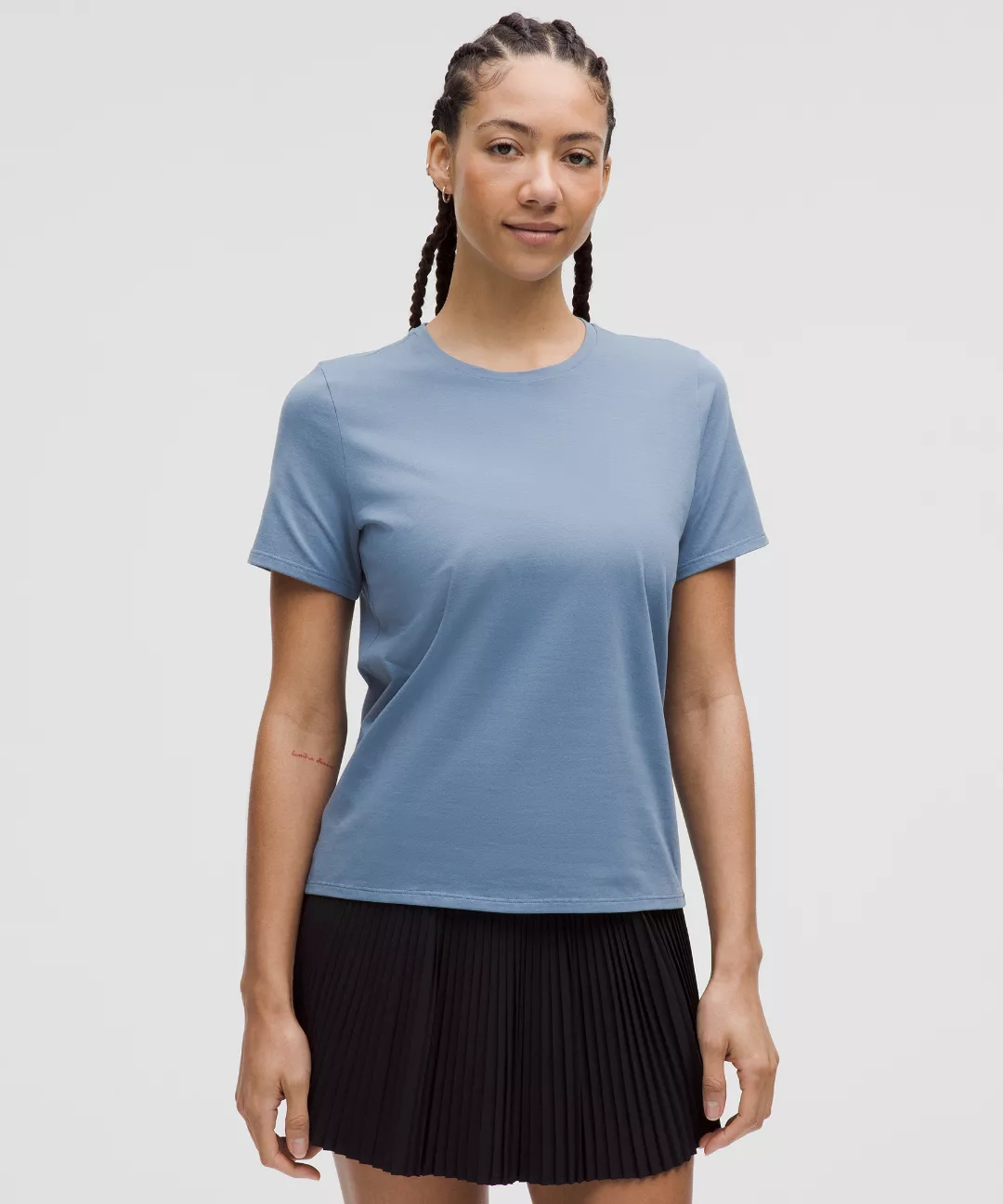 Organic Cotton Straight-Hem Crewneck T-Shirt