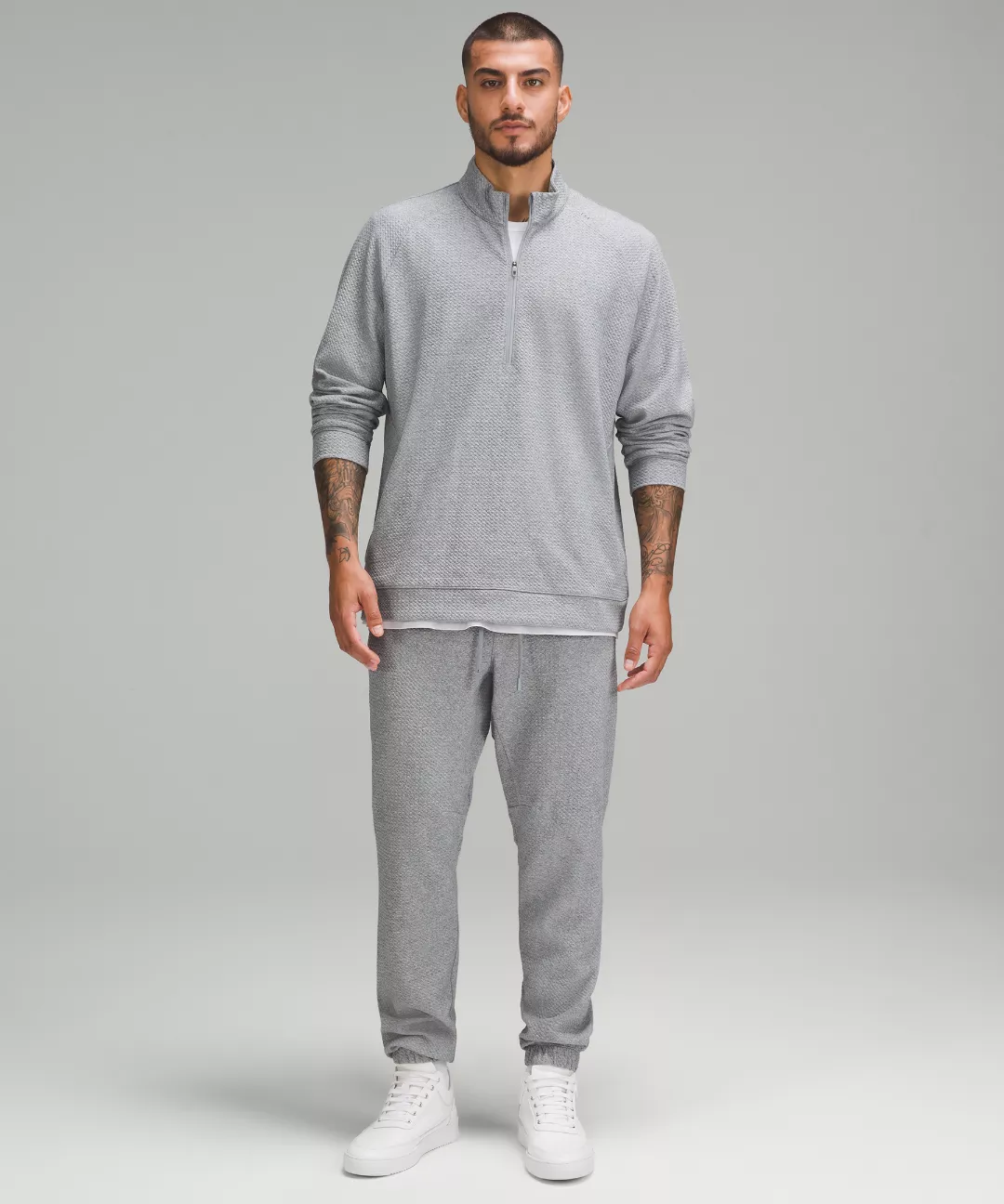 Textured Double-Knit Cotton Jogger *Tall