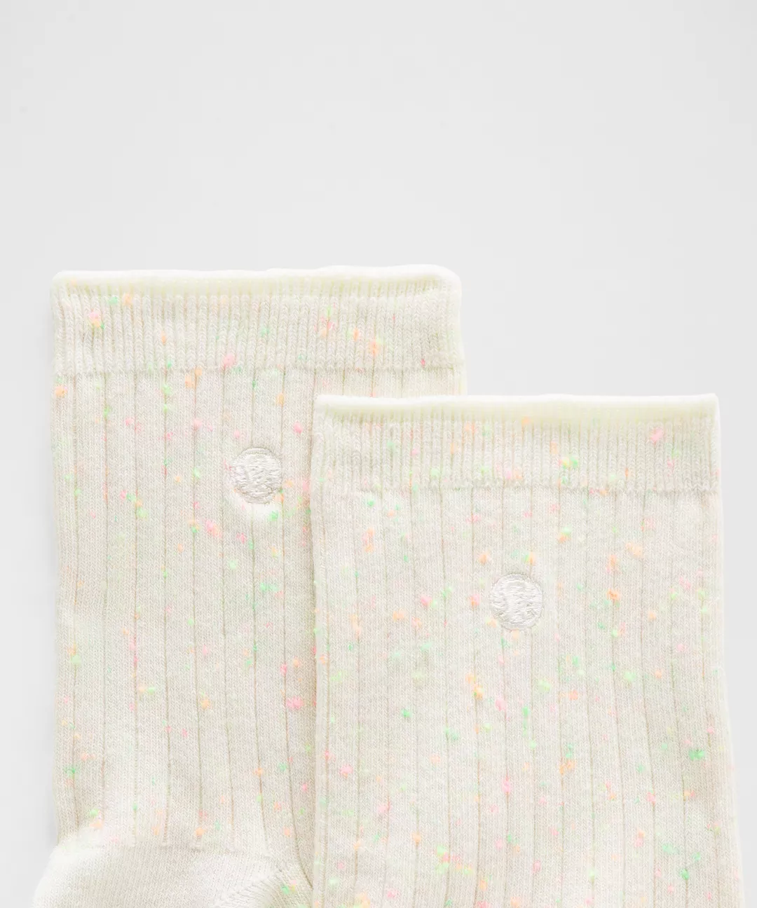 Unisex Neon Speckled Quarter Socks