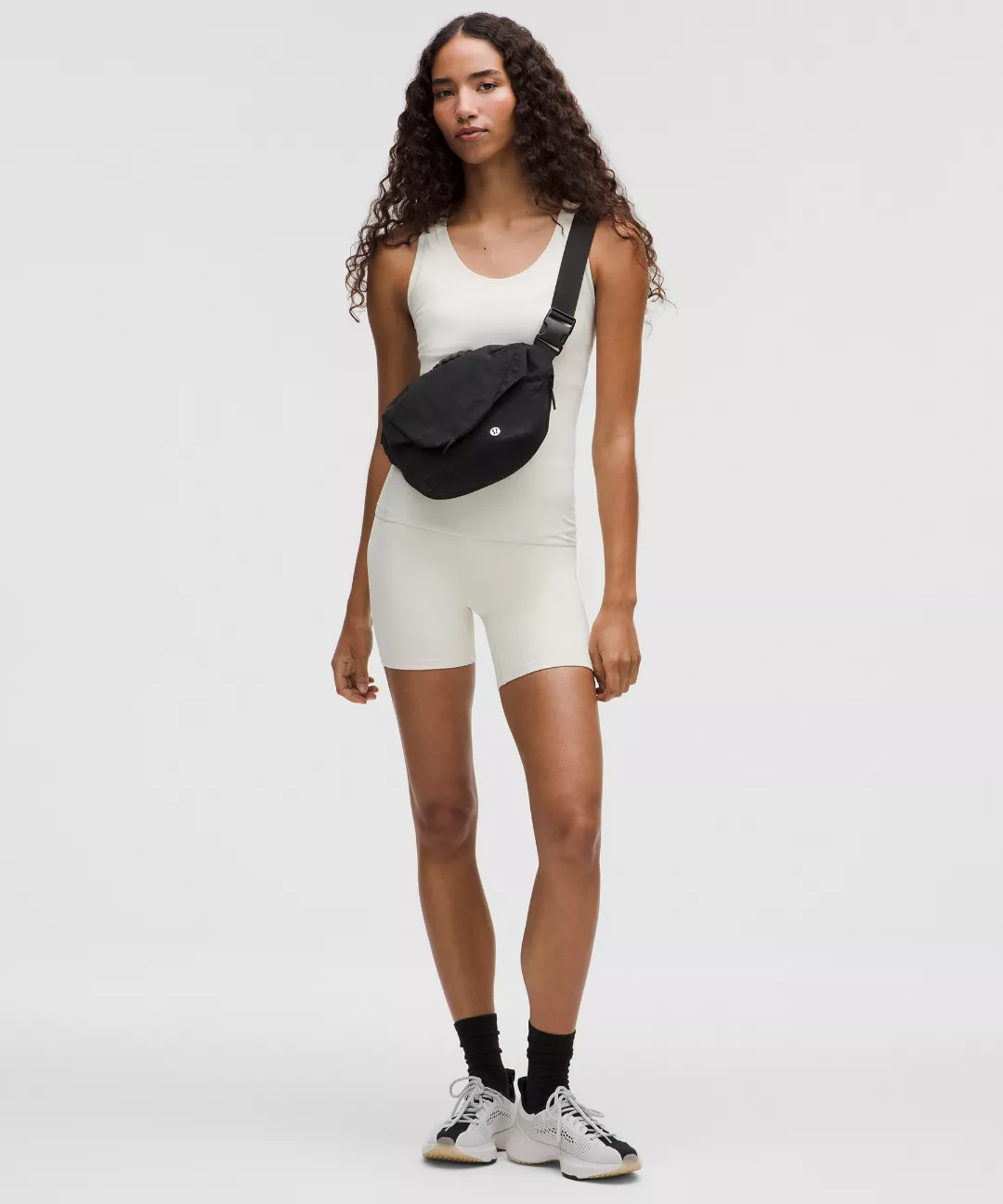 Curved Crossbody Bag with Top Handle 3L