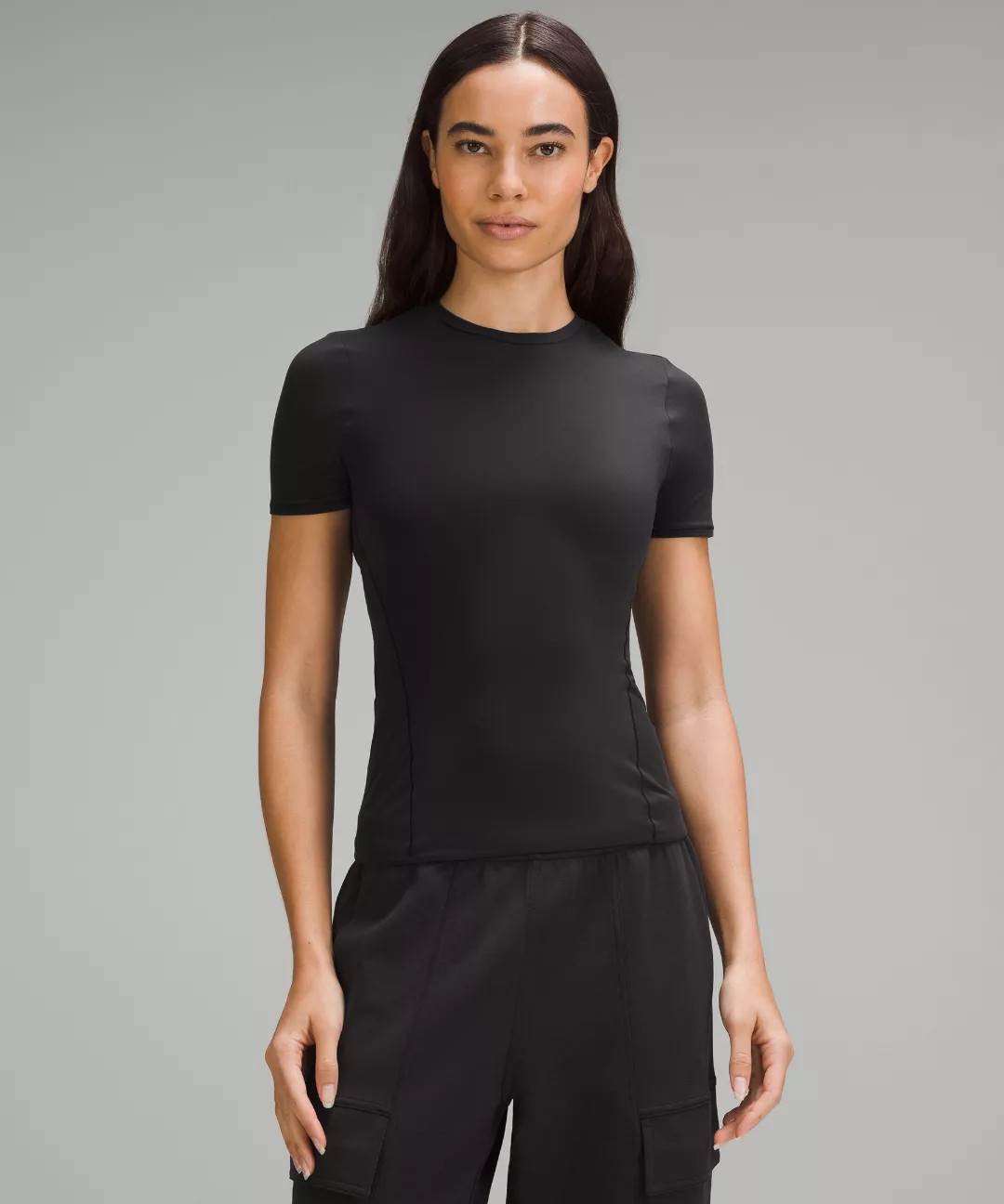Wundermost Ultra-Soft Nulu Hip-Length Crewneck Shirt