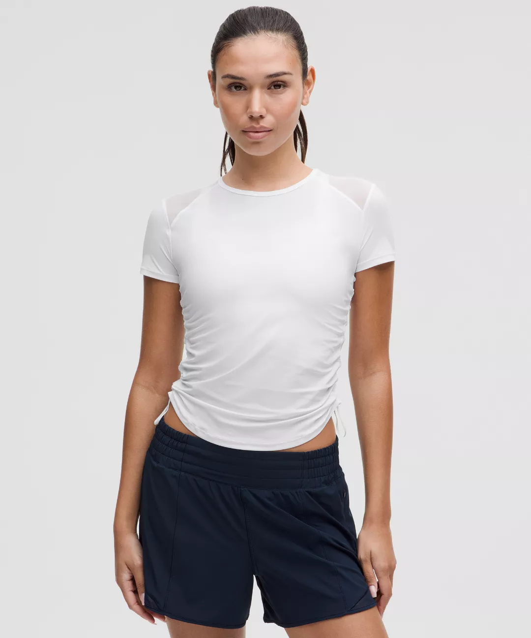 Sculpt Cinched Short-Sleeve Shirt