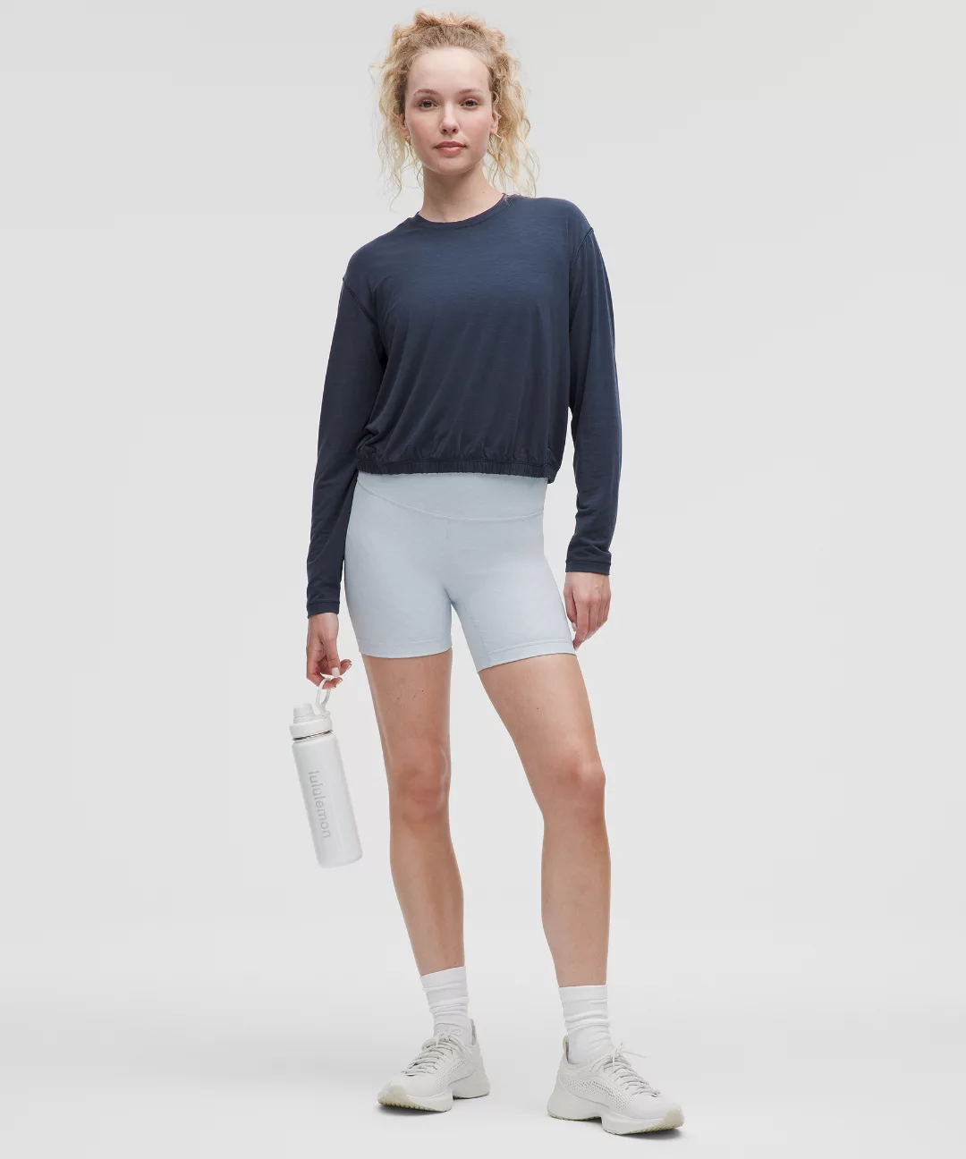 Jersey Training Elastic-Hem Long-Sleeve Shirt