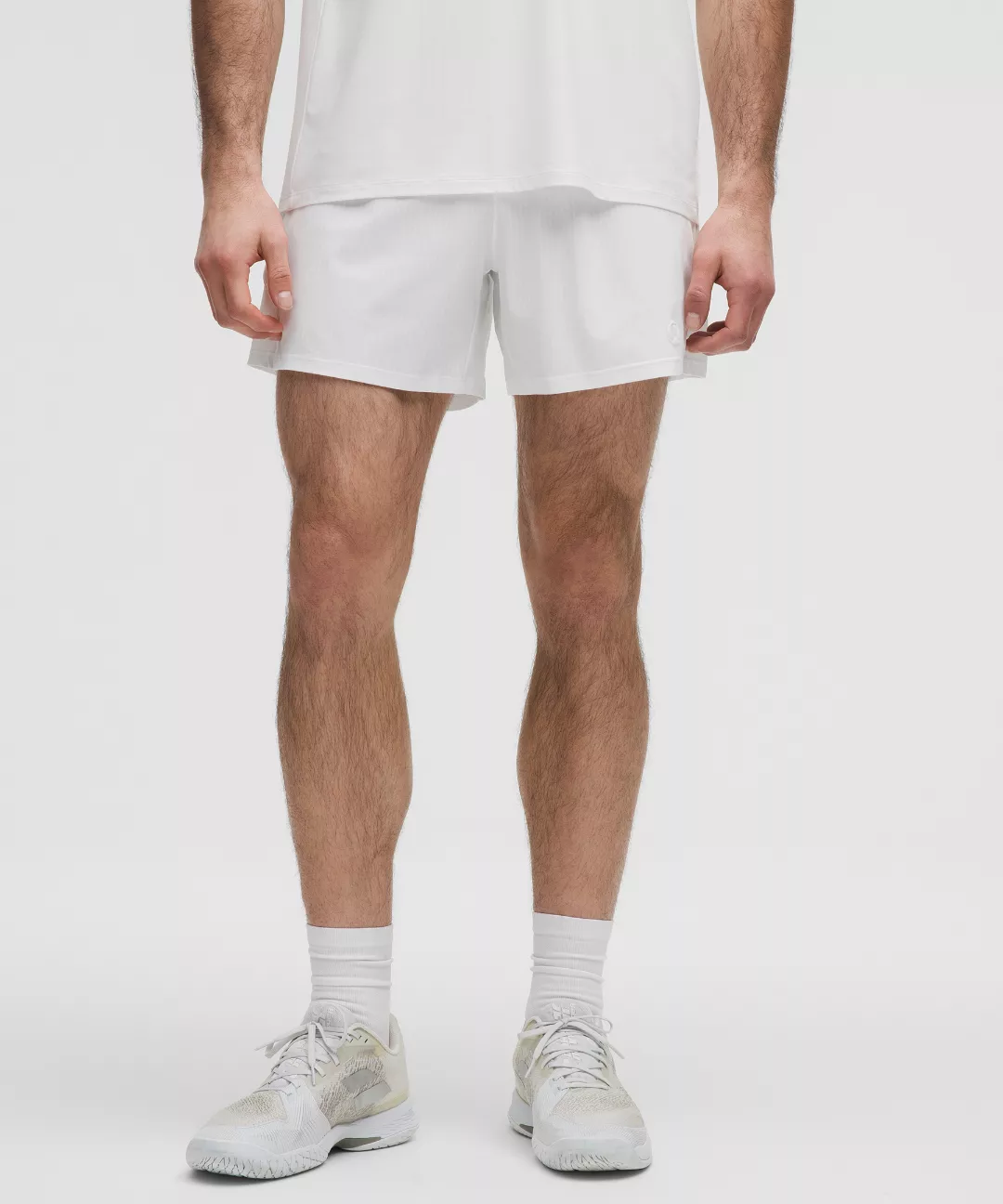 Striped Mesh Tennis Short 5"