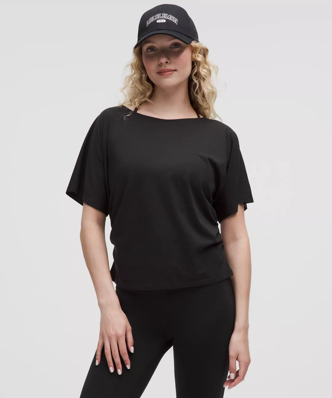 Organic Cotton Ruched-Sides T-Shirt