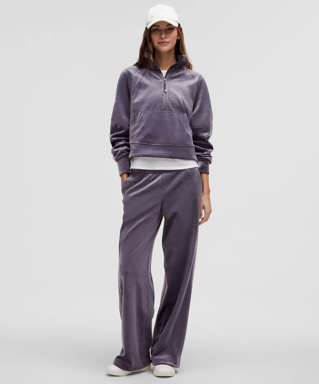 Scuba Mid-Rise Wide-Leg Pant *Velvet