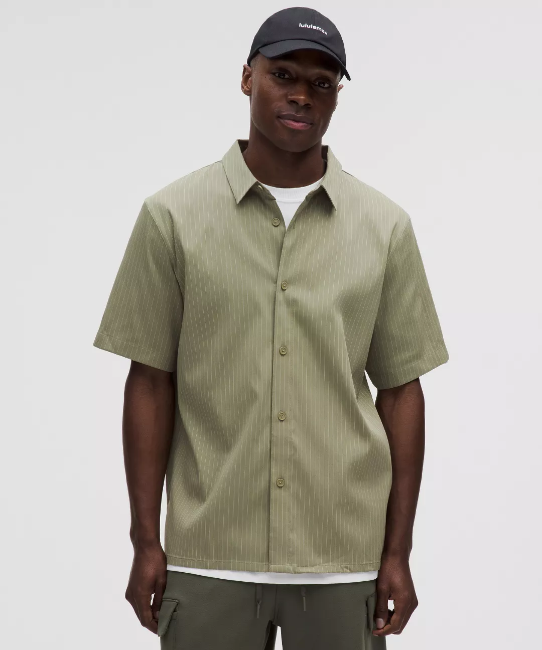 Relaxed-Fit Short-Sleeve Button Up Shirt