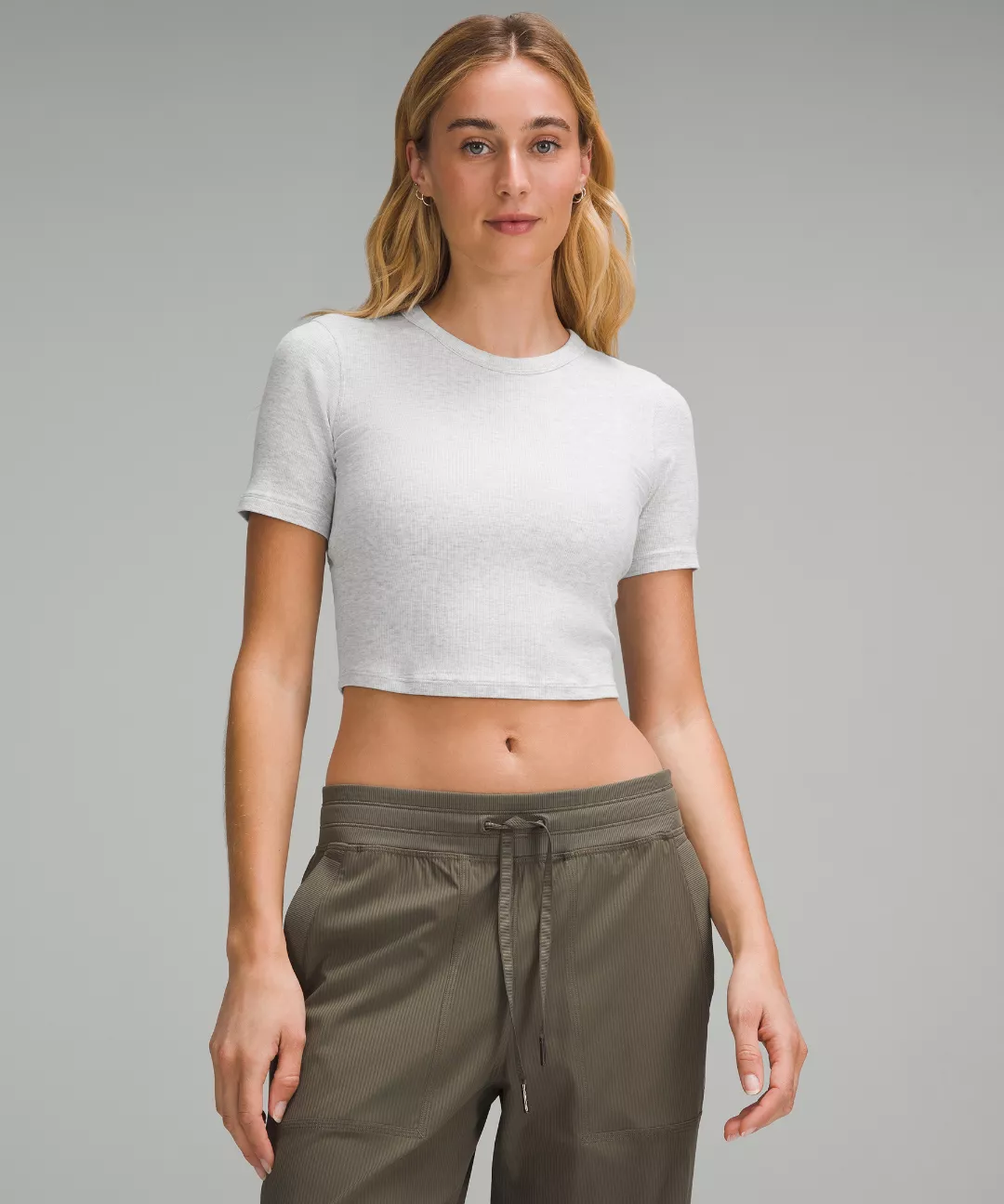 Hold Tight Straight-Hem Cropped T-Shirt