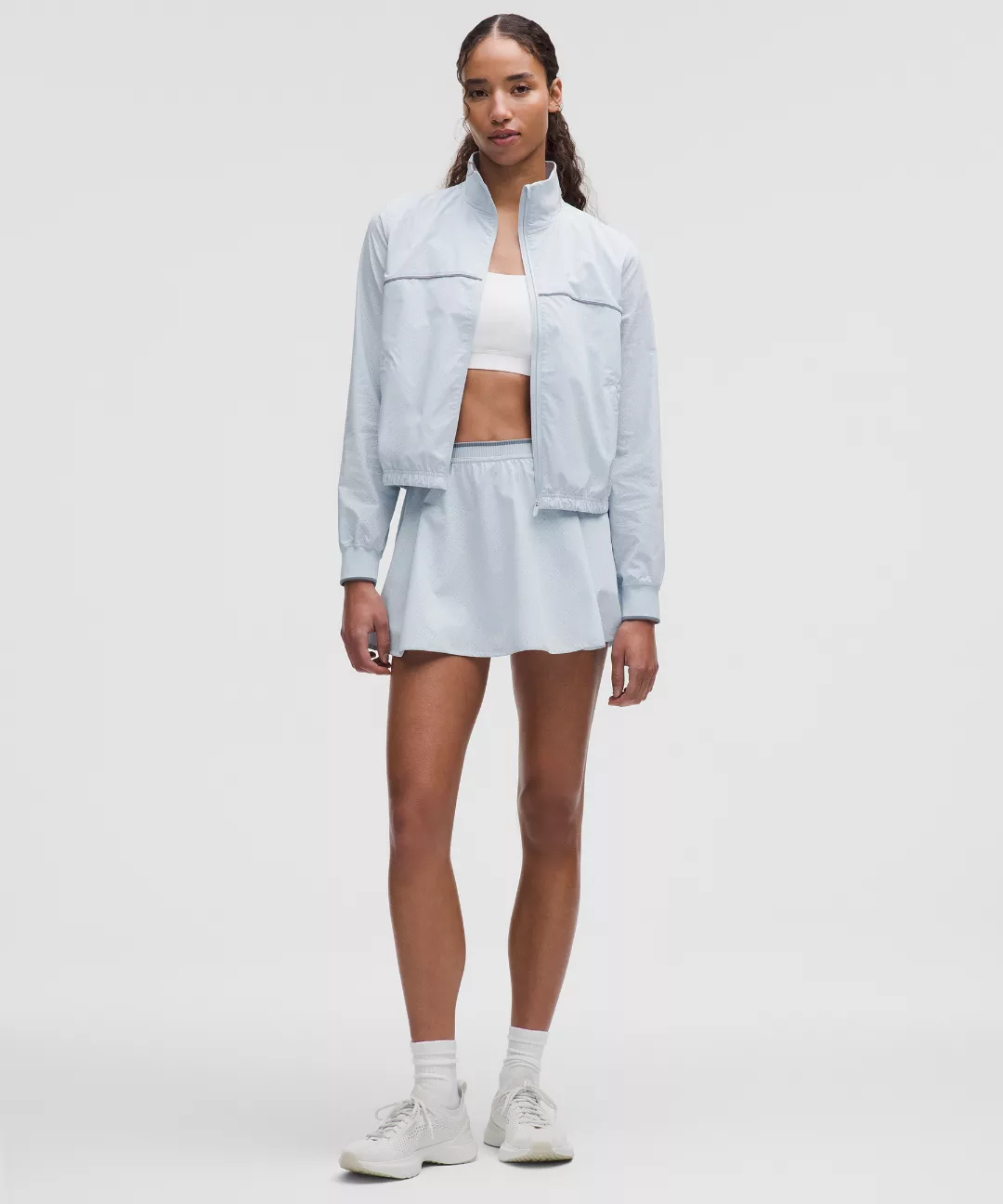Perforated Narrow Waistband Tennis Skirt