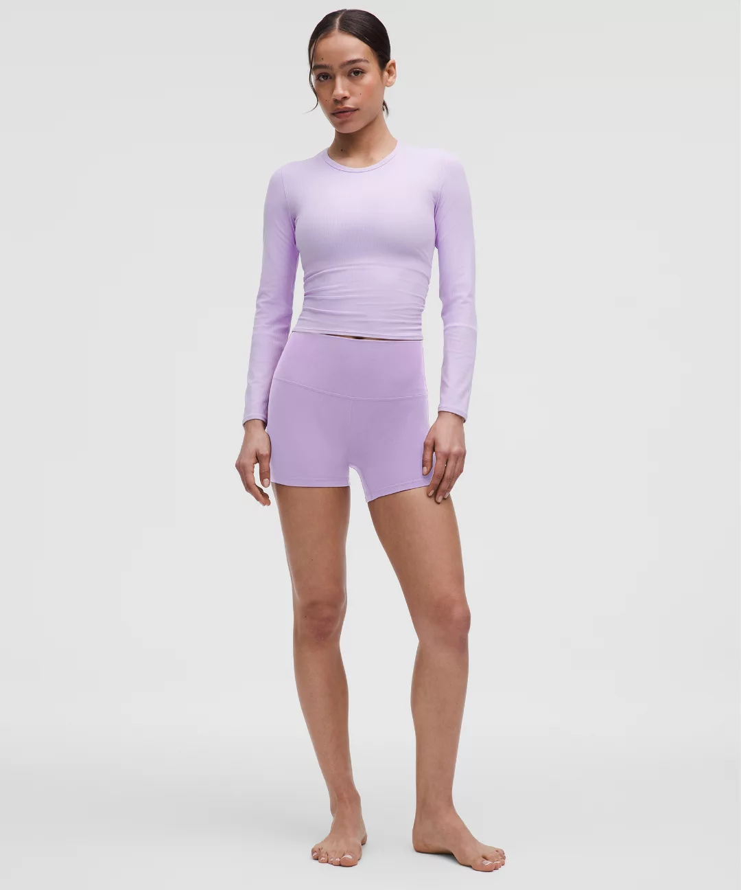 All It Takes Back-Twist Ribbed Long-Sleeve Shirt
