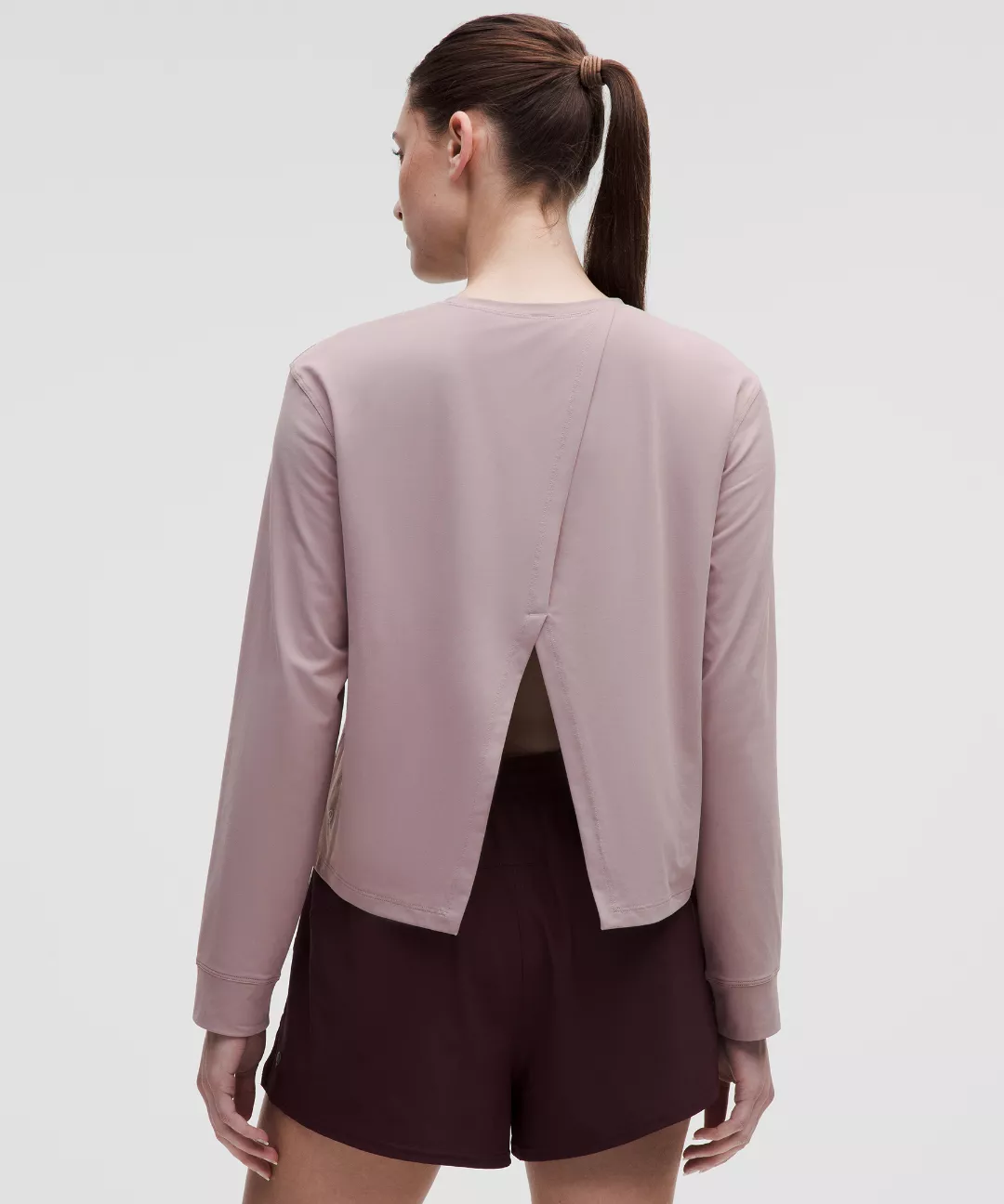 Pace Crush Cross-Back UV-Protective Graphic Long-Sleeve Shirt