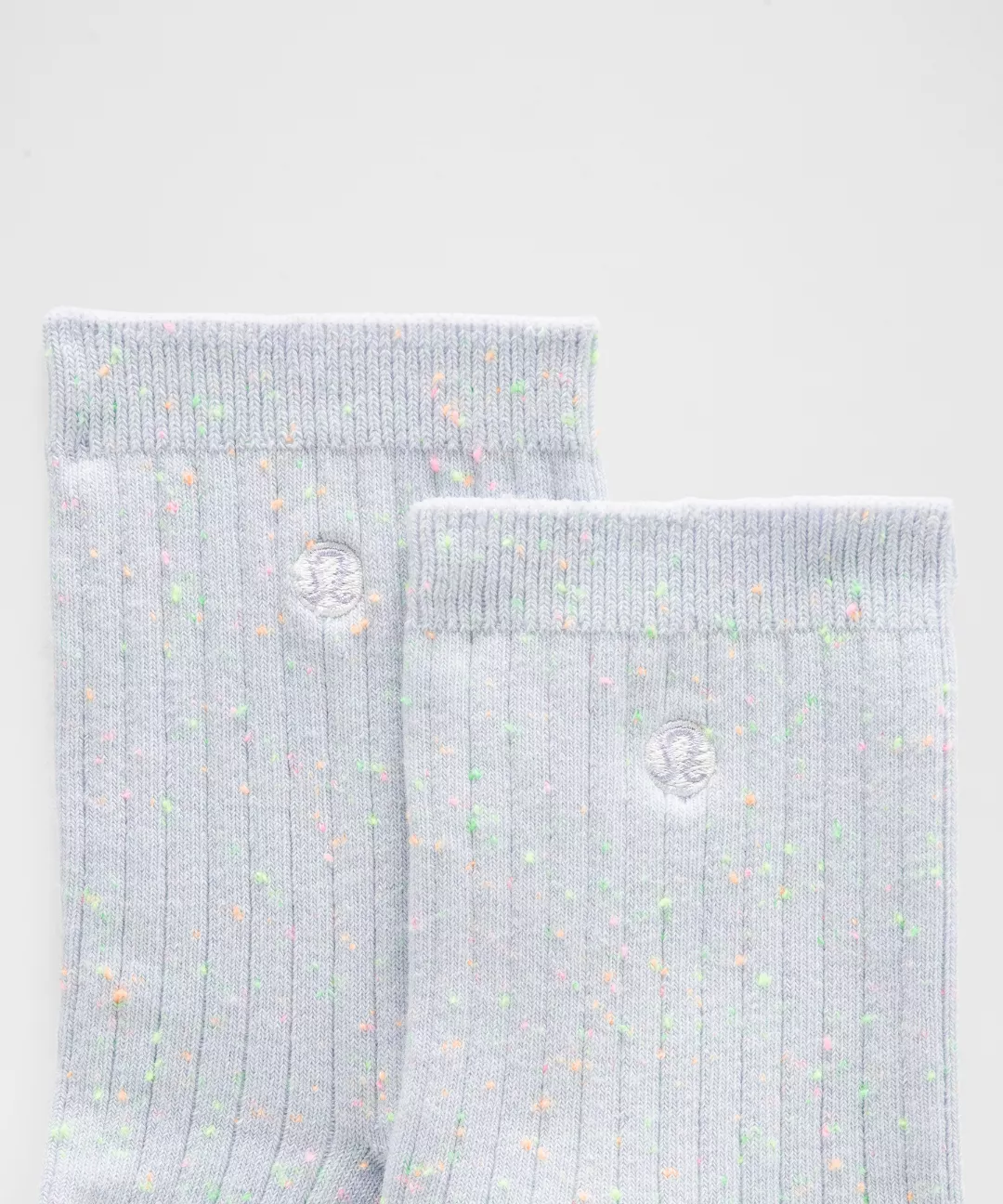 Unisex Neon Speckled Quarter Socks