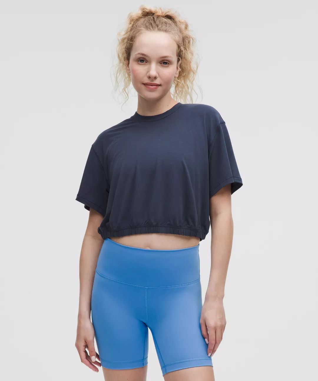 Jersey Training Elastic-Hem Short-Sleeve Shirt