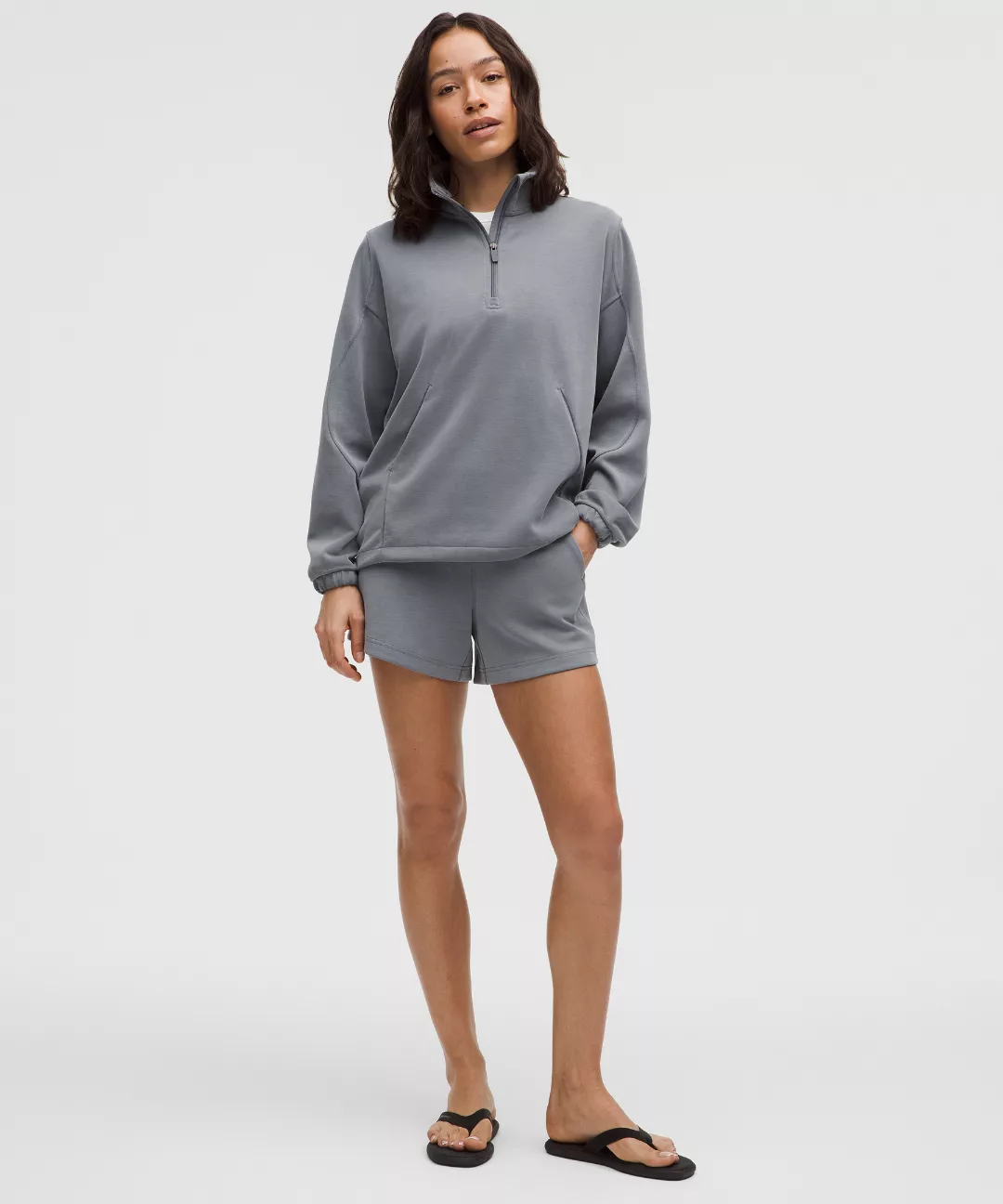 Softstreme Kick-Flare Mid-Rise Short 4"