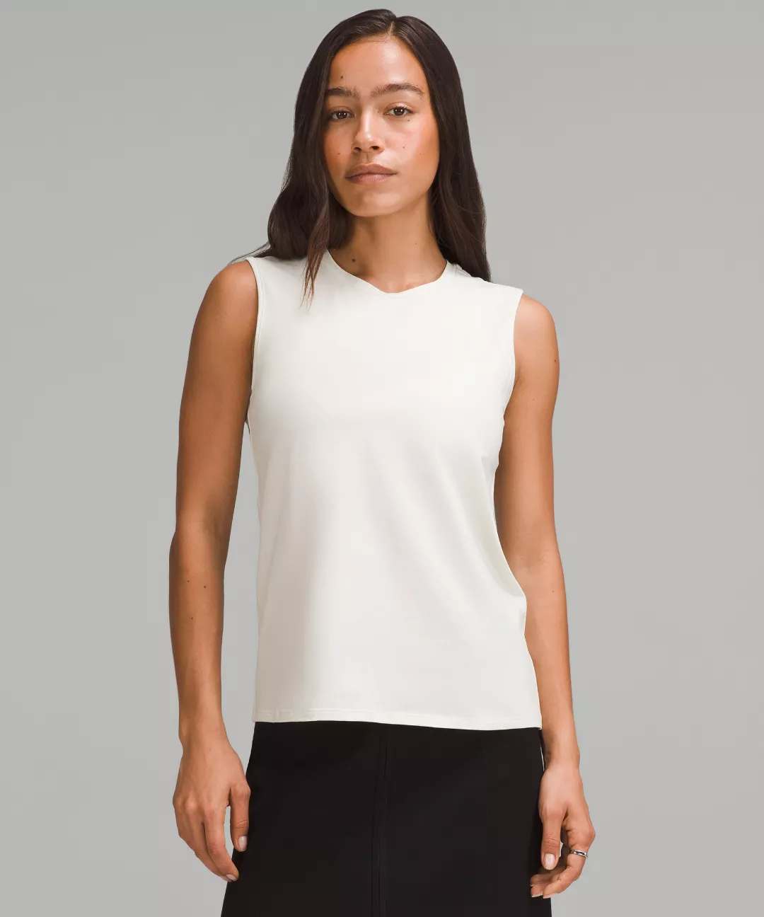 Organic Cotton Crewneck Tank Top
