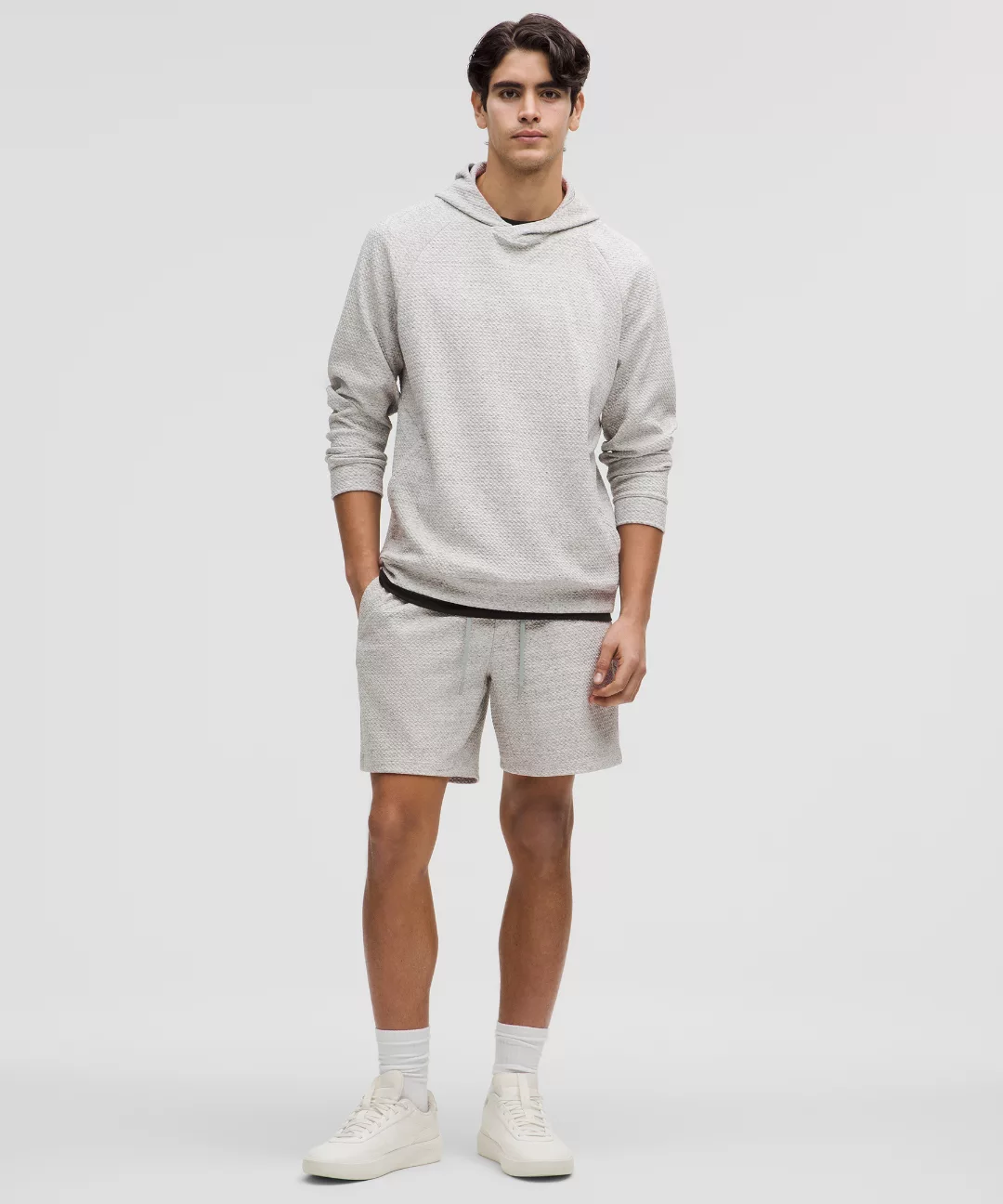 Textured Double-Knit Cotton Short 7"