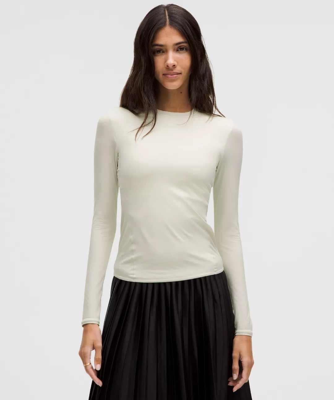 Wundermost Ultra-Soft Nulu Crewneck Long-Sleeve Shirt