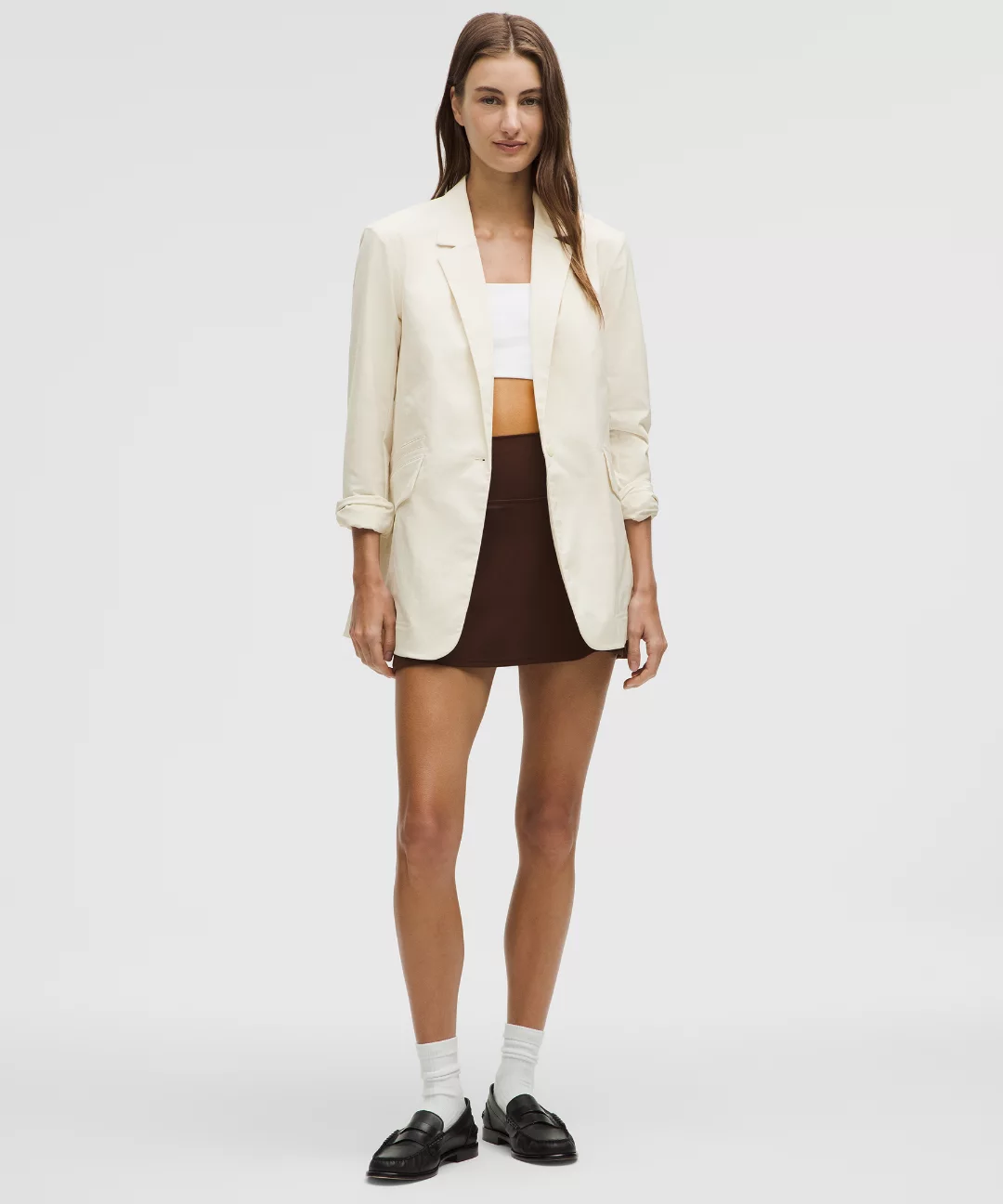 Relaxed-Fit Twill Blazer
