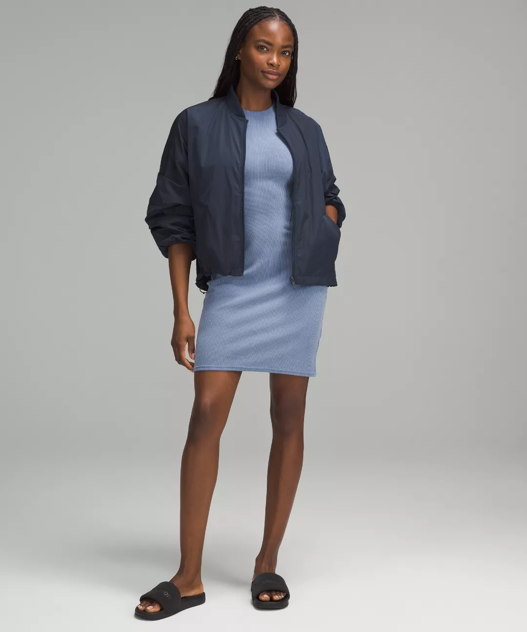 Ribbed Softstreme Slim-Fit Tank Dress