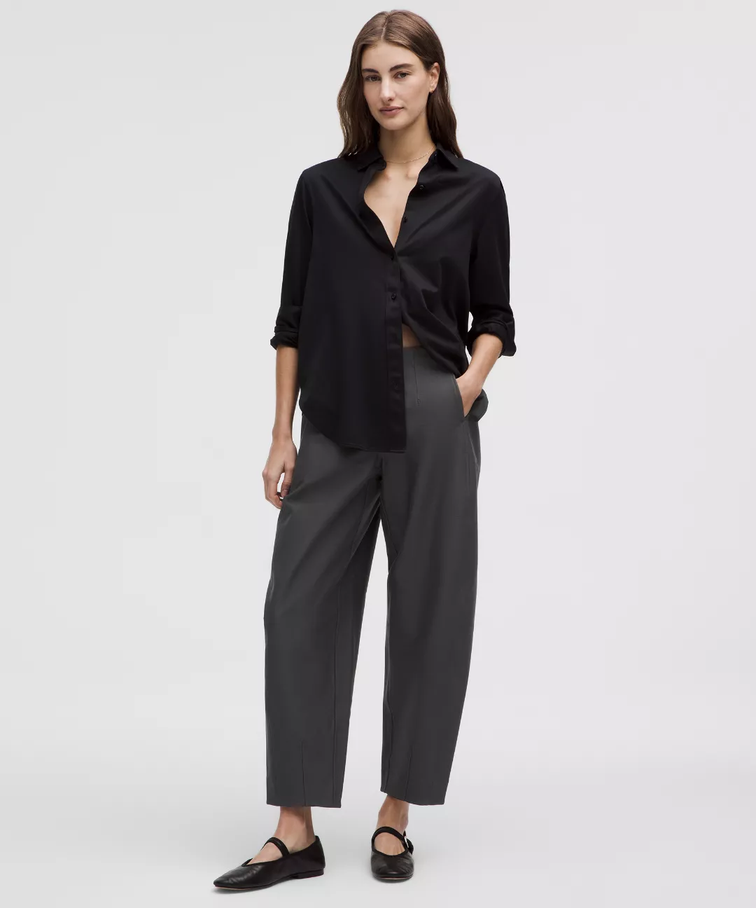 Utilitech Twill Mid-Rise Barrel-Leg Pant