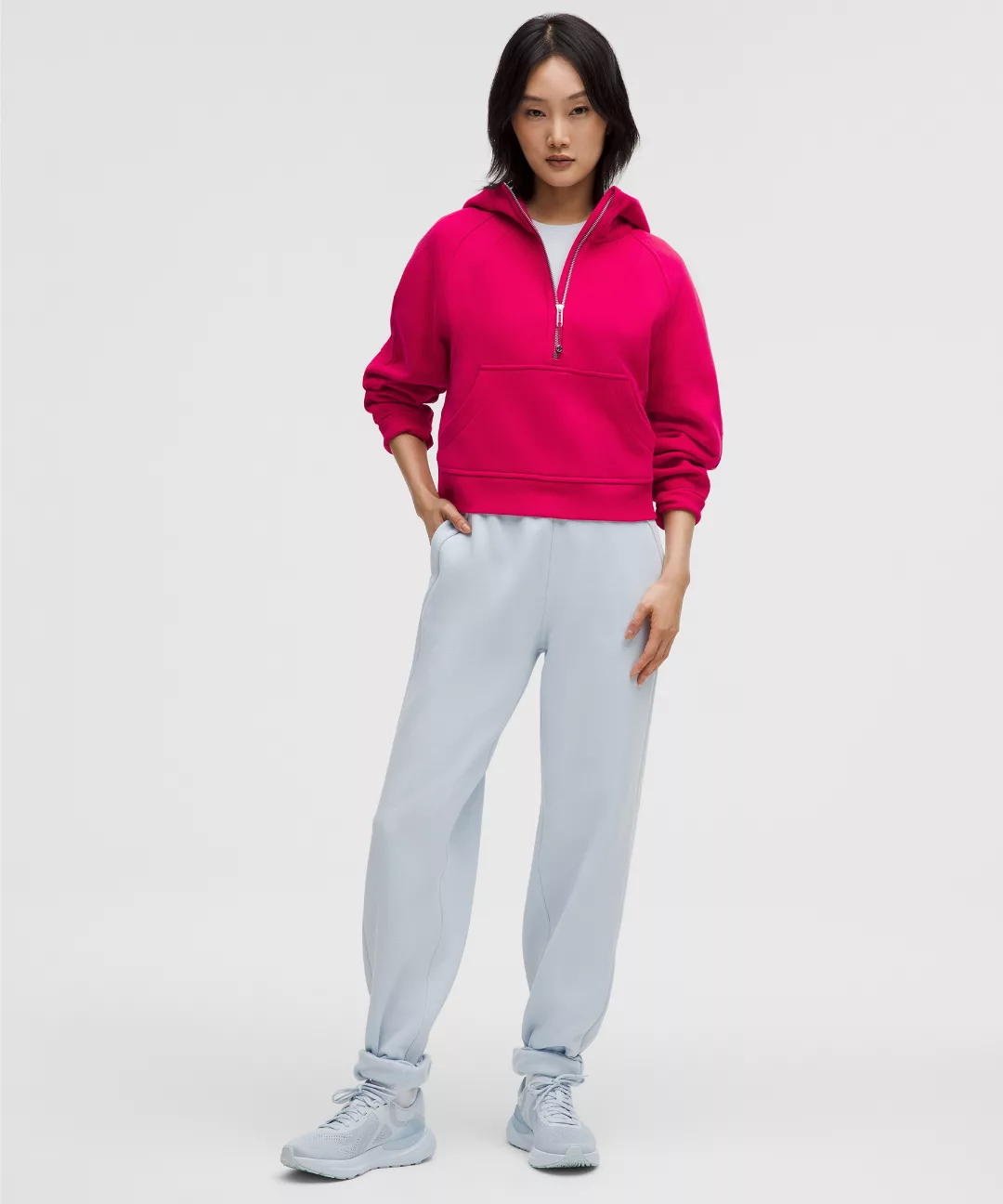 Scuba Oversized Half-Zip Hoodie