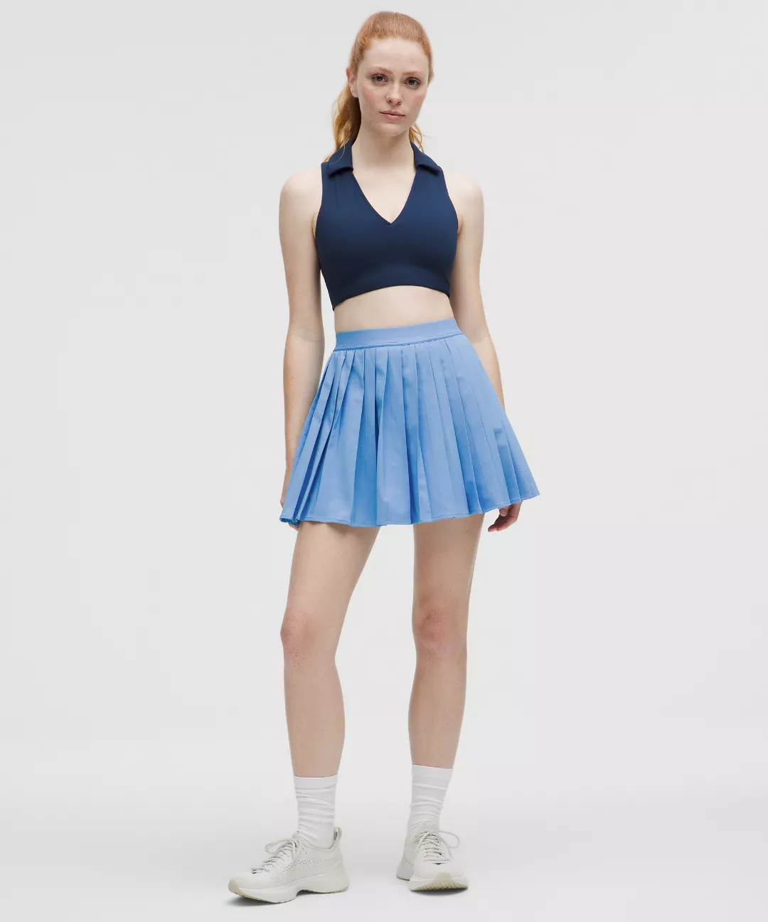 High-Rise Pleated Tennis Skirt *Long