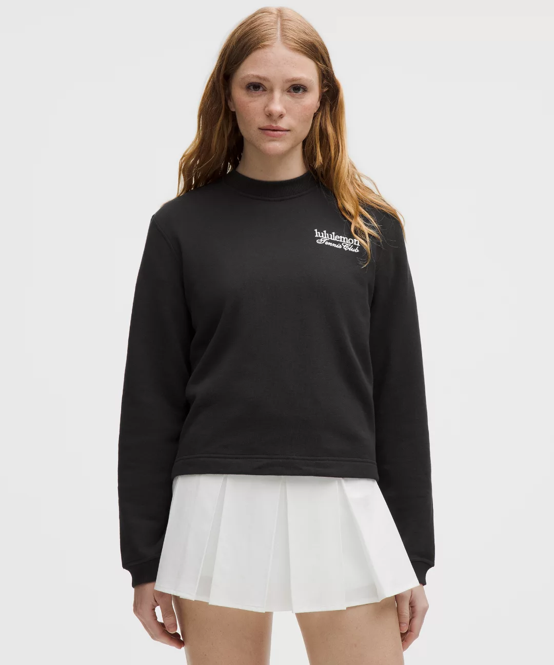 Cotton French Terry Crewneck Pullover *Tennis Club