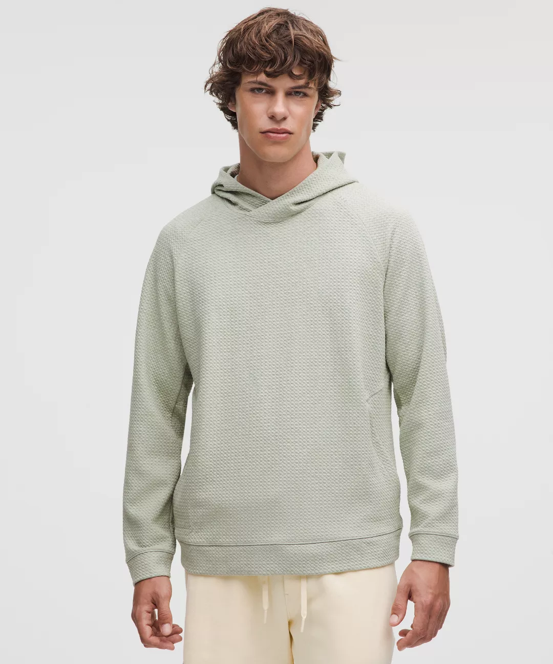 Textured Double-Knit Cotton Hoodie