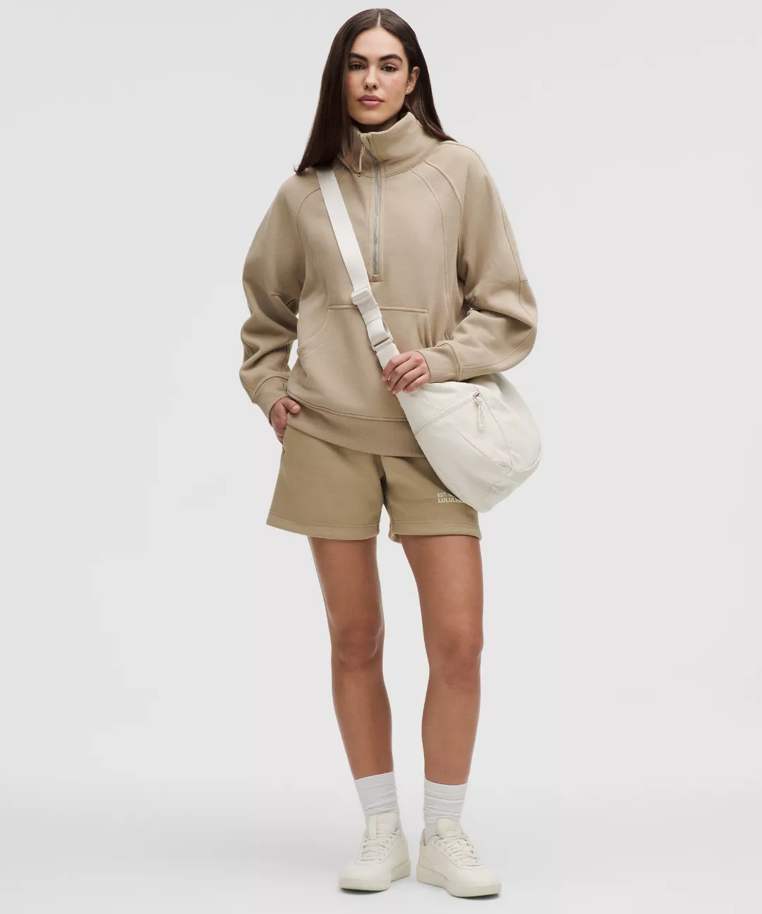Scuba Oversized Funnel-Neck Half Zip *Long