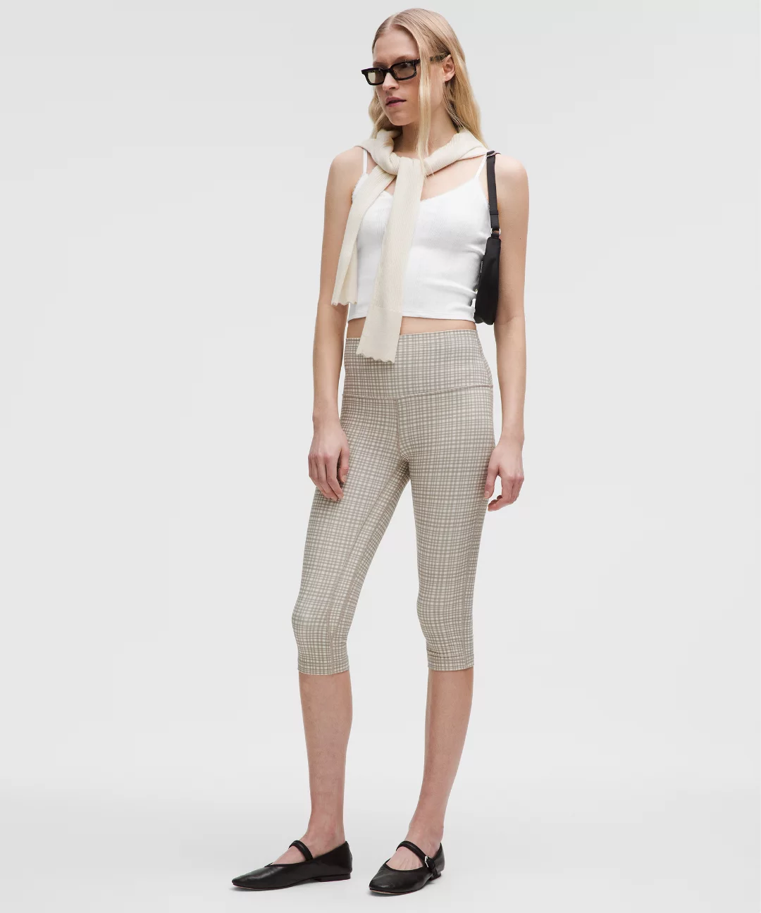 Cotton Pointelle Cropped Cami Tank Top