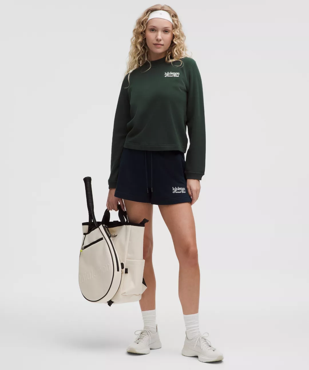 Cotton French Terry Crewneck Pullover *Tennis Club