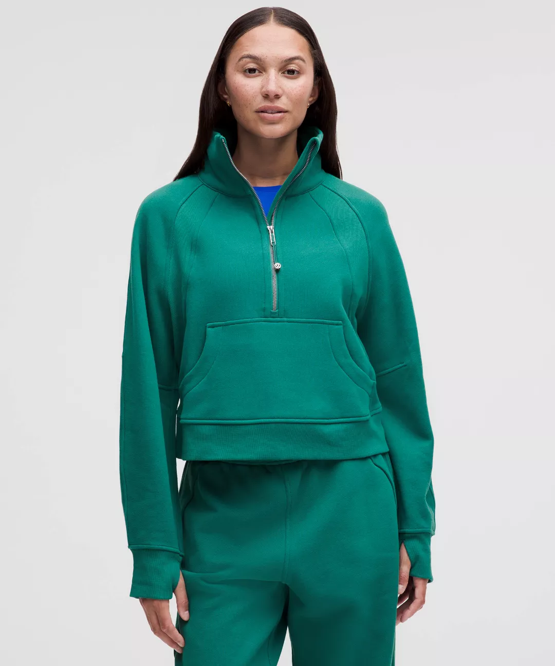 Scuba Oversized Funnel-Neck Half Zip