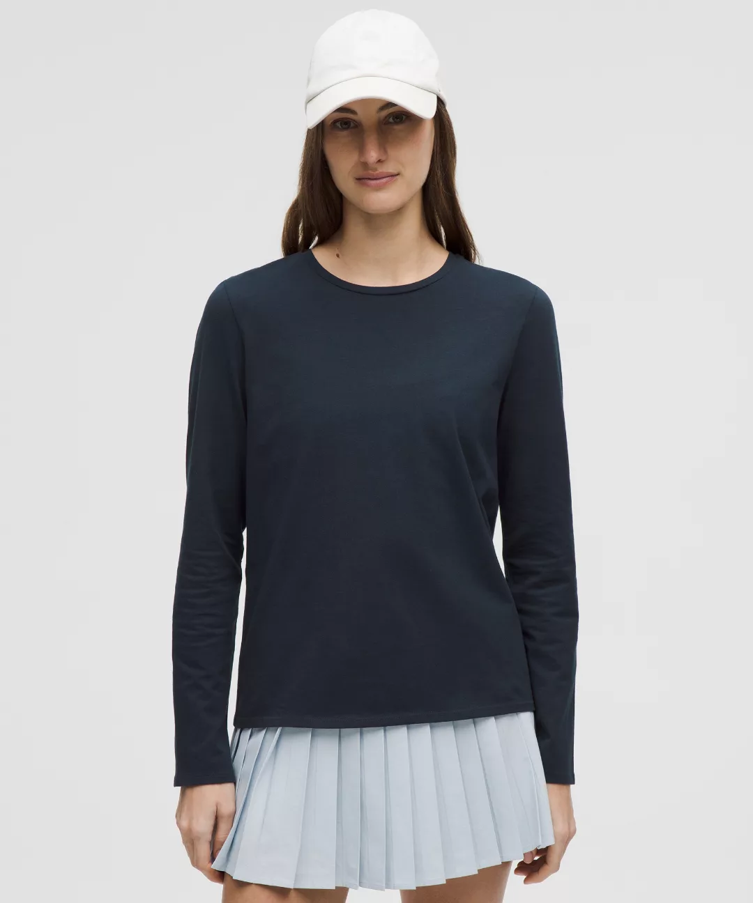 Organic Cotton Crewneck Long-Sleeve Shirt