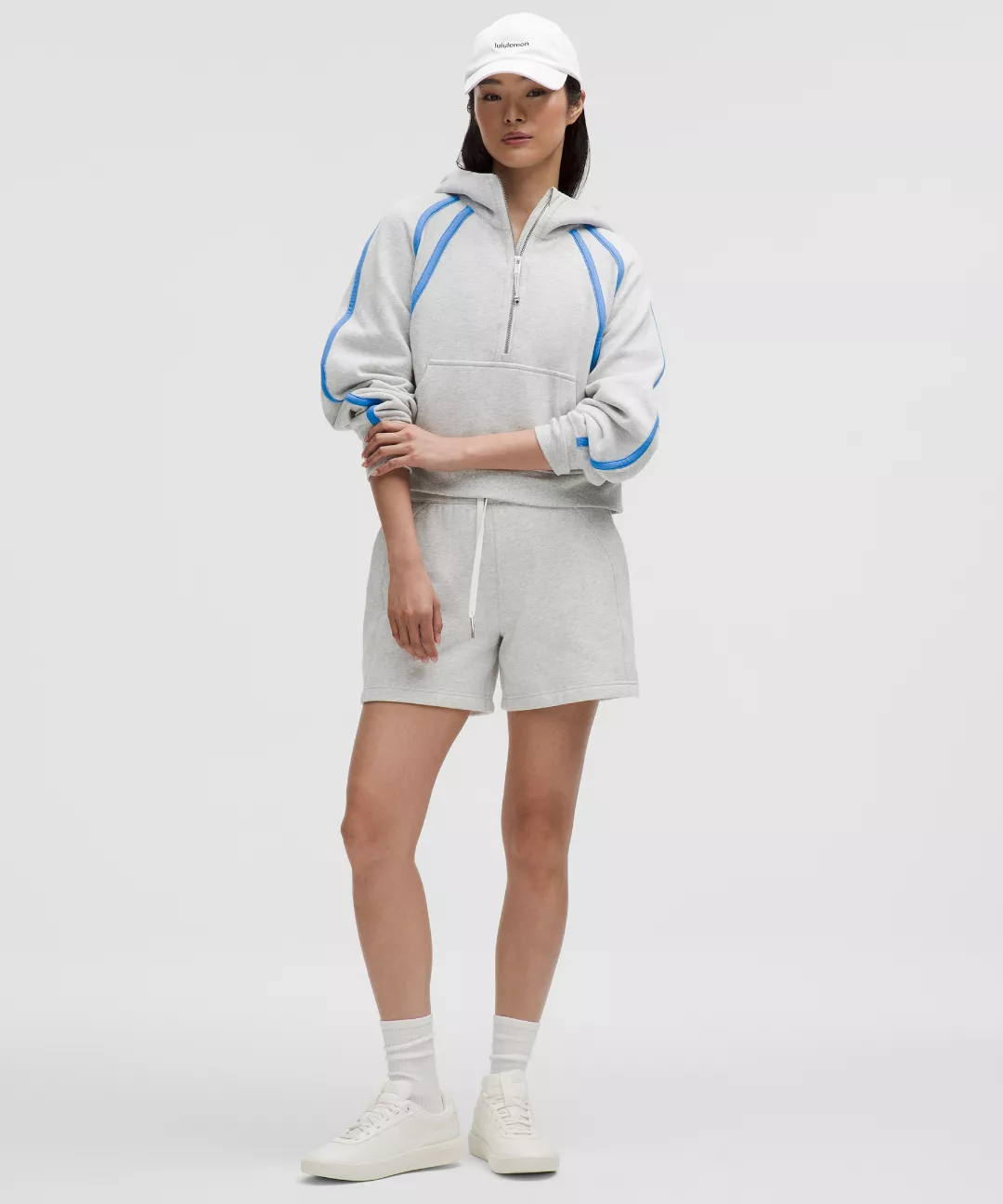 Scuba Oversized Half-Zip Hoodie *Trim