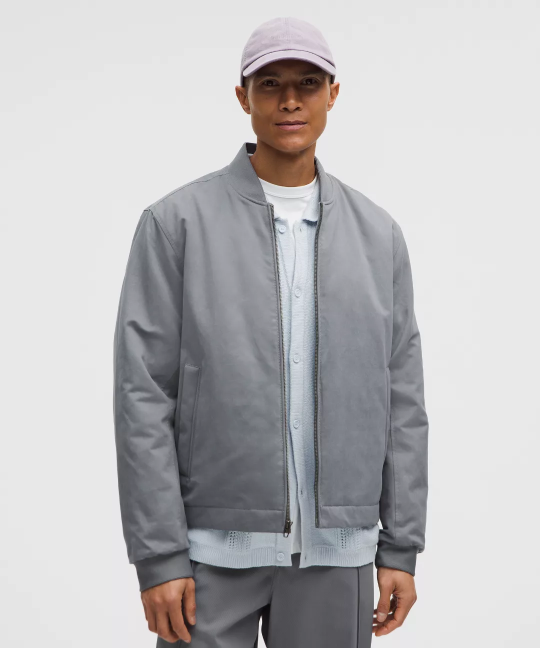 Insulated Cotton-Blend Bomber Jacket