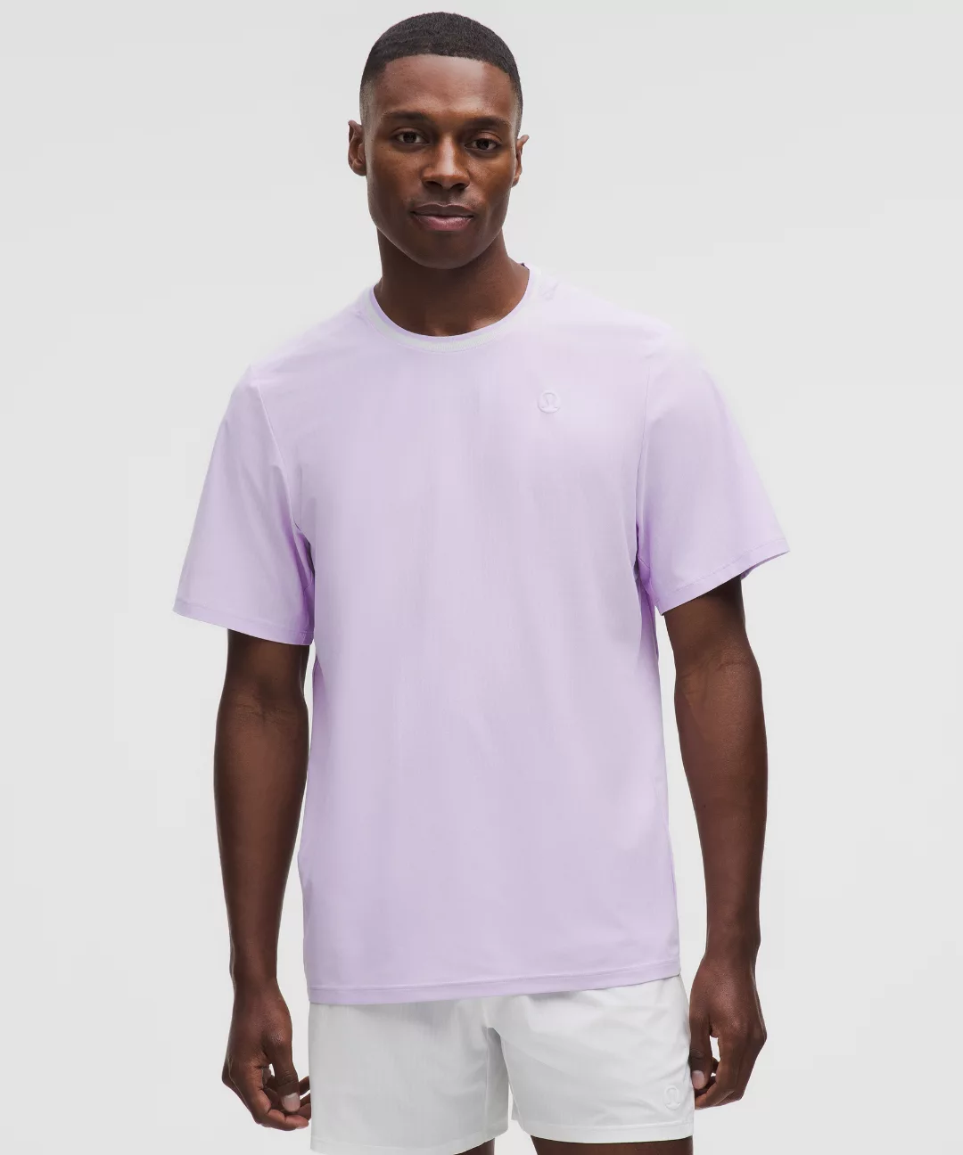 UV-Protective Striped Mesh Tennis T-Shirt