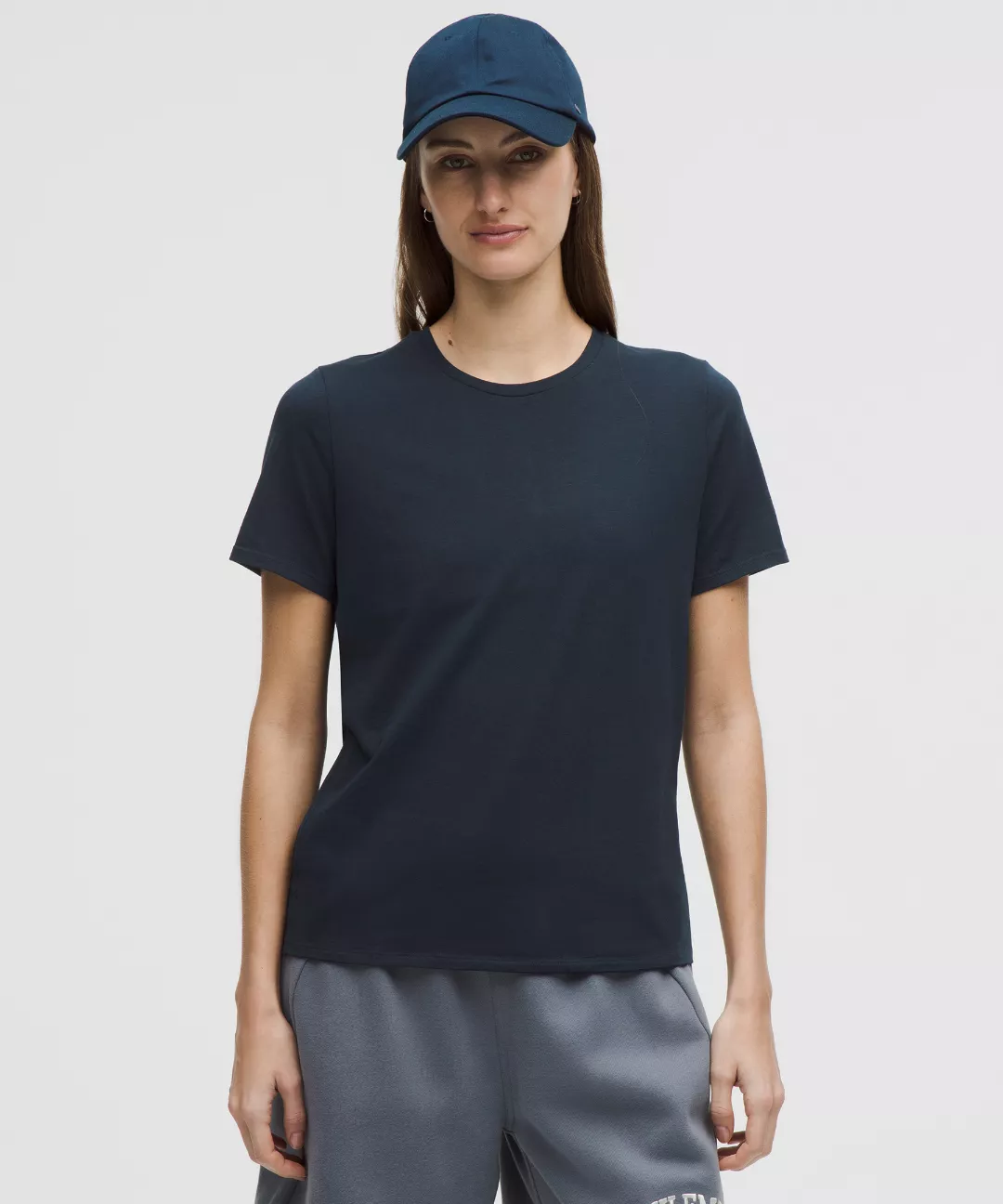 Organic Cotton Straight-Hem Crewneck T-Shirt