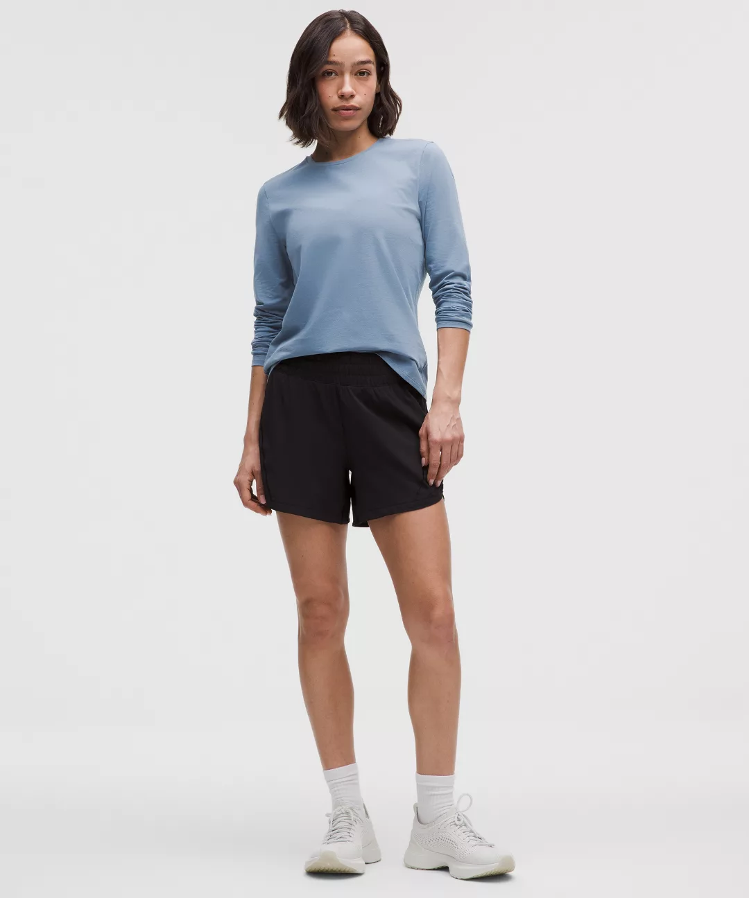 Organic Cotton Crewneck Long-Sleeve Shirt