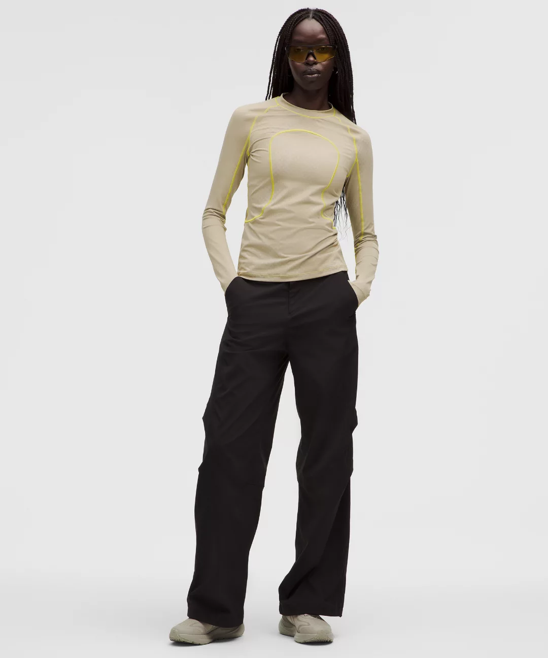 Women's Jacquard Tight-Fit Long-Sleeve Shirt *SLNSH Collection