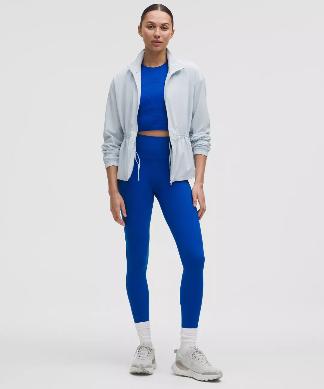 UV-Protective Cinch-Waist Running Jacket