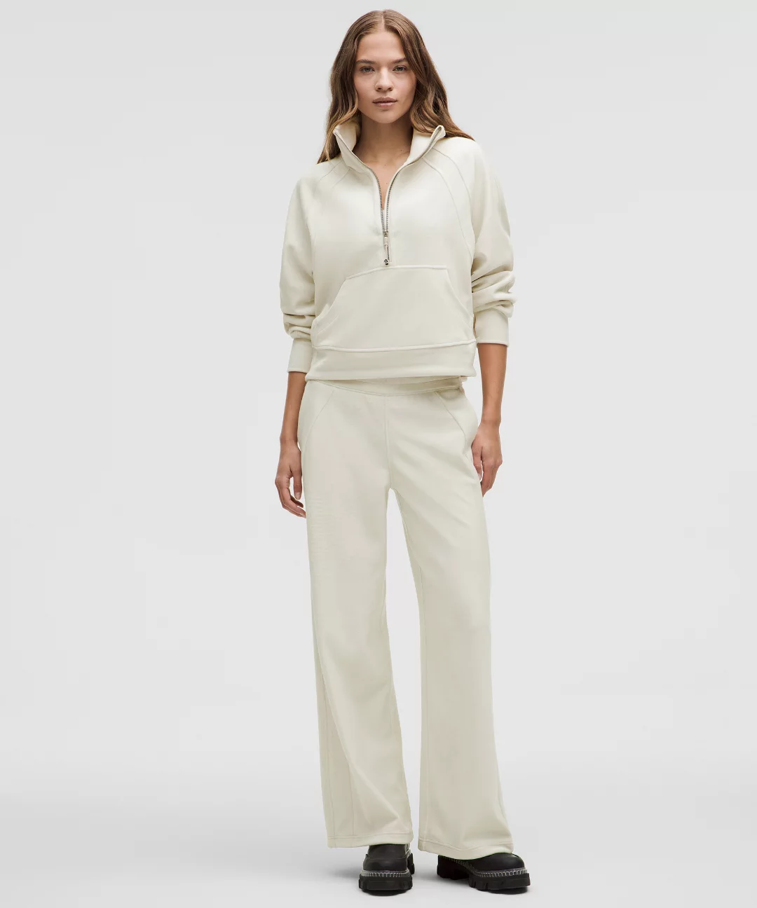 Scuba Mid-Rise Wide-Leg Pant *Velvet